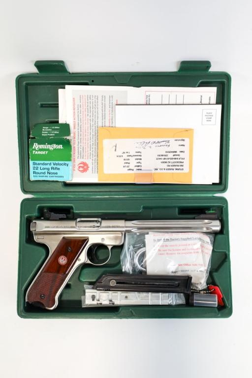 Ruger Mark III .22 LR Target Auto Pistol w/ Case