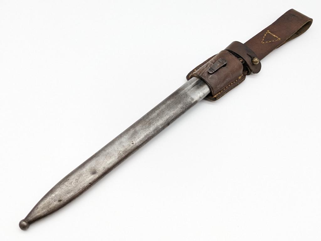 Belgian Model FN 1924 Mauser Bayonet w/ Scabbard