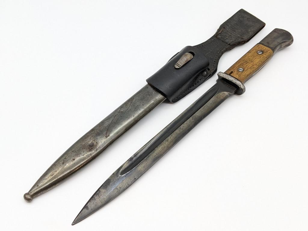 WW2 1943 German K98 Mauser Bayonet w/ Scabbard