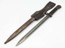 Czech VZ24 CSZ E Mauser Bayonet w/ Scabbard