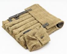 WW2 German 6 Cell MP38/40 Canvas Magazine Pouch