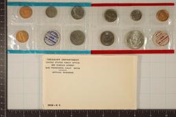 1968 US MINT SET (UNC) P/D/S (WITH ENVELOPE)