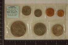 1970 NEW ZEALAND 7 COIN UNC SPECIMEN SET