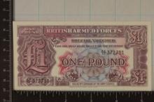 2ND SERIES BRITISH ARMED FORCES 1 POUND SPECIAL