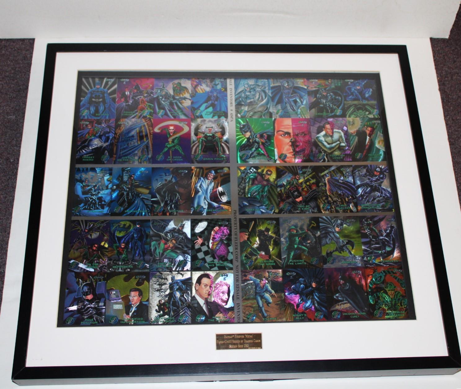 BATMAN FOREVER "METAL" UNCUT FLEER SHEETS