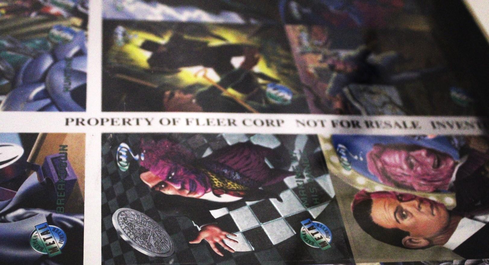 BATMAN FOREVER "METAL" UNCUT FLEER SHEETS