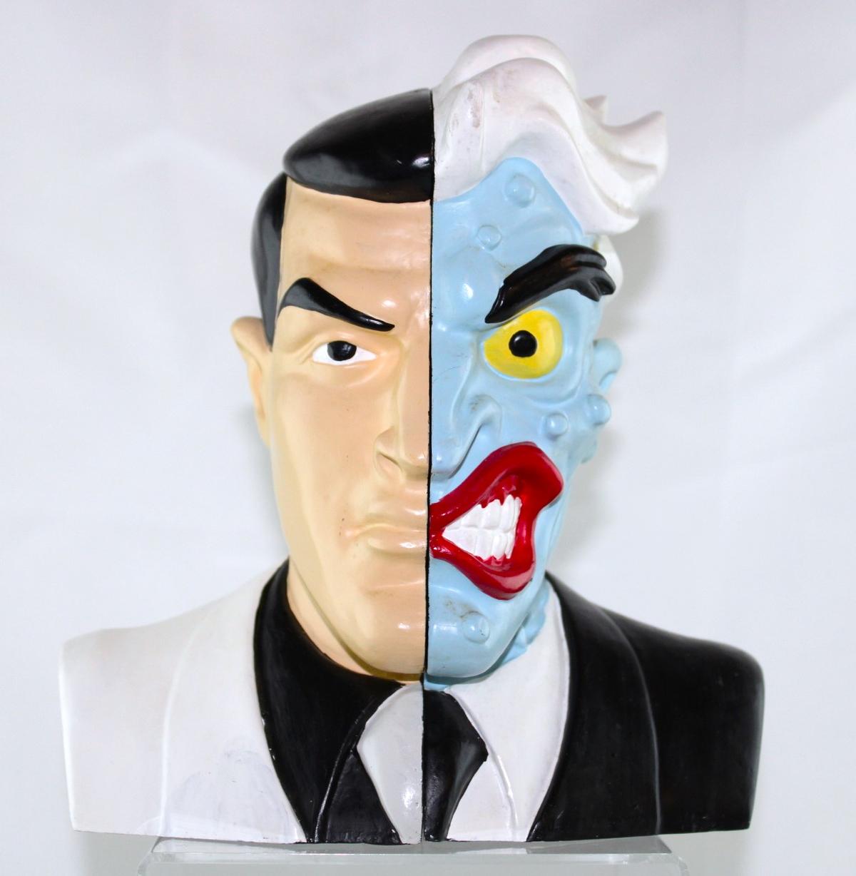 WARNER BROTHERS TWO FACE BOOKENDS