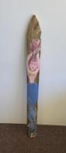 PAINTED FENCE PICKET WITH MERMAID