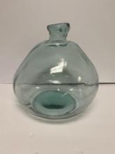 LARGE HANDBLOWN GLASS BOTTLE