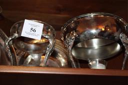 SIX PIECES OF SILVER PLATE SERVICE