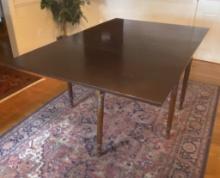 DROP SIDE MAHOGANY DINING TABLE