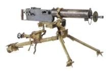 (N) EXTREMELY FINE GERMAN WORLD WAR 1 DWM MANUFACTURED MG-08 MAXIM MACHINE GUN WITH MATCHING BARREL