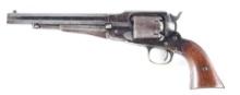 (A) REMINGTON NEW MODEL ARMY PERCUSSION REVOLVER WITH HOLSTER.