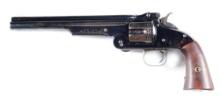 (A) HIGH CONDITION BLUE SMITH AND WESSON AMERICAN SINGLE ACTION REVOLVER.