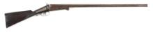 (A) MASSIVE GEORGE FISHER 8 BORE SIDE BY SIDE SHOTGUN FROM THE U.S.C.CO. COLLECTION.