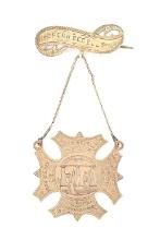 GEORGIA ZOUAVES BADGE OF LIEUTENANT PENN BEDELL.