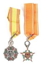 LOT OF 2: ORDER OF NICHAN IFTIKHAR AND ORDER OF OUISSAM ALAOUITE.