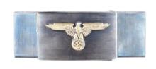 (M) INTRIGUING GERMAN WORLD WAR II KOPPELSCHLOSS BELT BUCKLE PISTOL (FRAME ONLY).