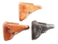 LOT OF 3: LUGER HOLSTERS.