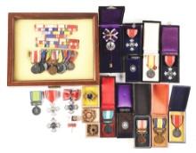 LOT OF JAPANESE WWII MEDALS.