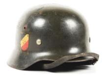 GERMAN WWII HEER DOUBLE DECAL M35 HELMET.