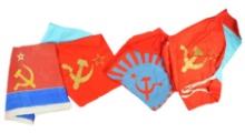 Four Scarce Soviet Union Republic Flags (SWM)