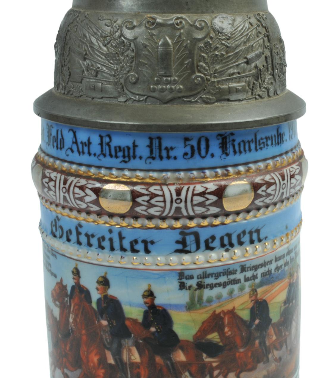 Imperial German Field Artillery Beer Stein (MOS)