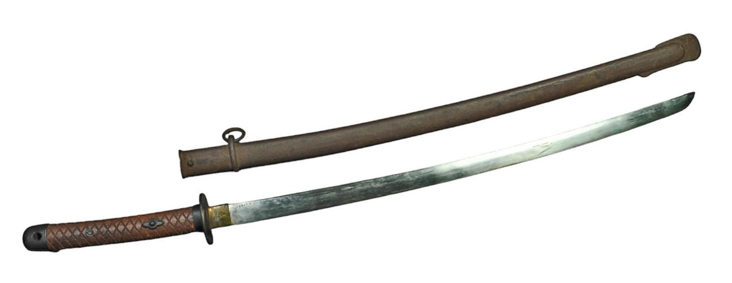 Late WWII era Imperial Japanese Samurai Sword Katana (MOS)