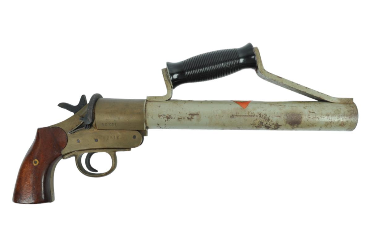 British Royal Navy Schermuly Rocket Line Thrower/Flare Gun (KDW1)