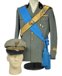 Fascist Italian Army WWII Infrantry Officer Uniform & Visor Hat (KDW)