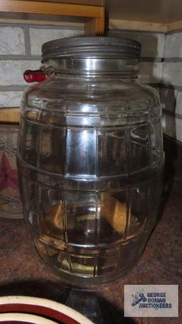 Wire handled glass jug