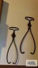 Pair of ice tongs