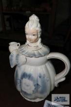 Victorian figurine teapot