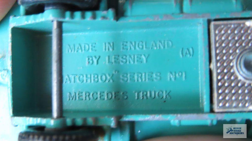 Mercedes truck and trailer made in England by Lesney