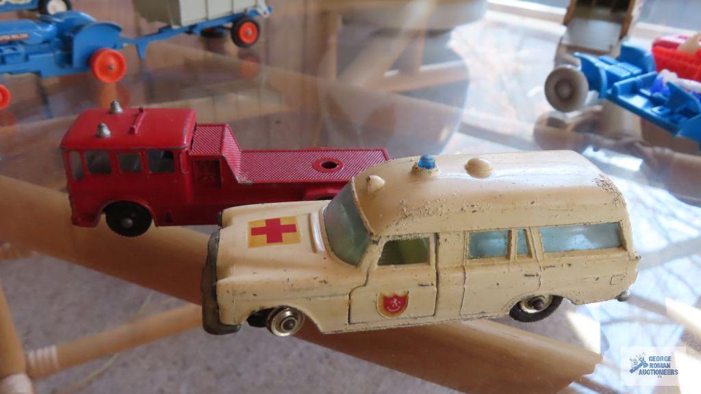 fire truck and ambulance, king size, made in England by Lesney