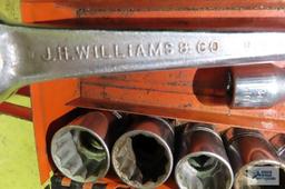 Williams 1/2 inch SAE socket set with case