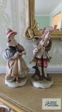 Lefton Victorian couple figurines