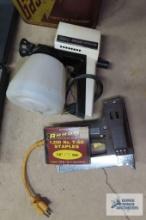 electric stapler and Sears airless sprayer