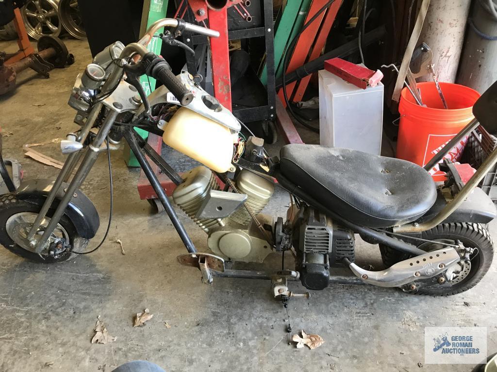 CUSTOM CHOPPER MINI BIKE, NO TITLE