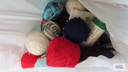 Large assortment of yarn and thread