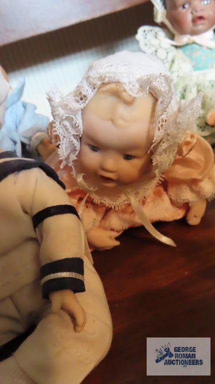 Assorted small baby dolls