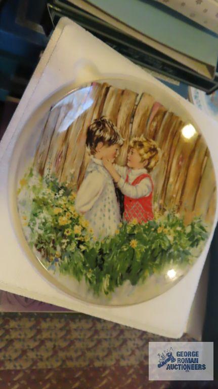 Large collection of plates including Holly Hobbie,...Charles Dickens Christmas limited edition plate