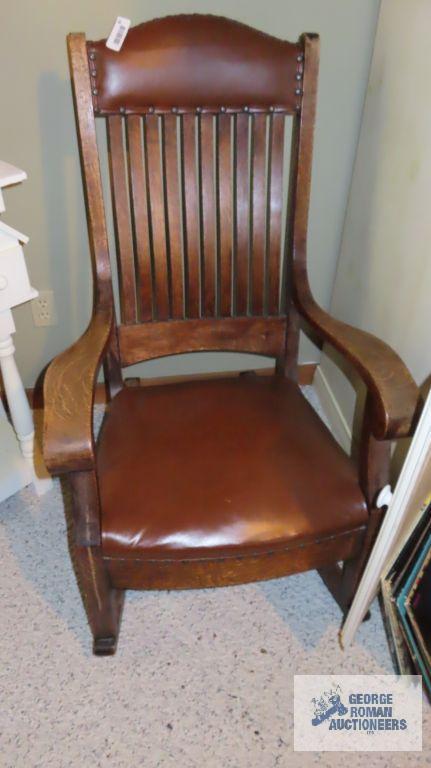 Vintage oak rocker