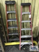 (2) FIBERGLASS 6' STEP LADDERS