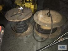 (2) PARTIAL SPOOLS OF COPPER CABLE
