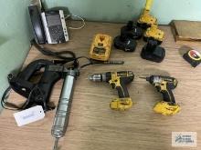DEWALT BATTERY OPERATED TOOLS AND GREASER