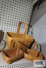 Longaberger 1999, 2000, and 2002 baskets