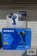 Kobalt...1/2...inch drill/driver kit and 1/2 inch hammer drill/driver, tool only