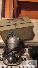 vintage Porter-Cable model 100M router and Porter-Cable model 167 power block plane with case and