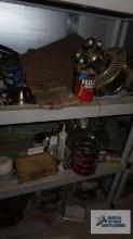 lot of ceiling fan parts, hardware and etc